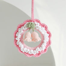 Crochet Flower Car Mirror Hanging Plant Knitted Flowers Car Decor Accessories - SantaSocks