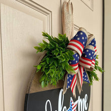 4th of July Welcome Door Sign Independence Day Decorations Front Door Decor - SantaSocks