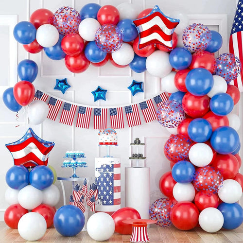 4th of July Foil Balloons Kits Patriotic Independence Day Balloons Party Supplies - SantaSocks