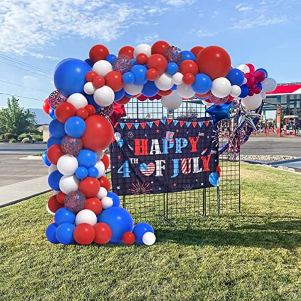 4th of July Latex Balloons Kits Patriotic Independence Day Balloons Party Supplies - SantaSocks