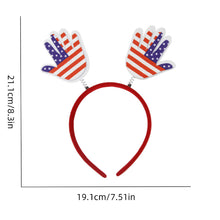 12 Pcs Independence Day Headband Party Accessories Favors Decorations for 4th of July - SantaSocks
