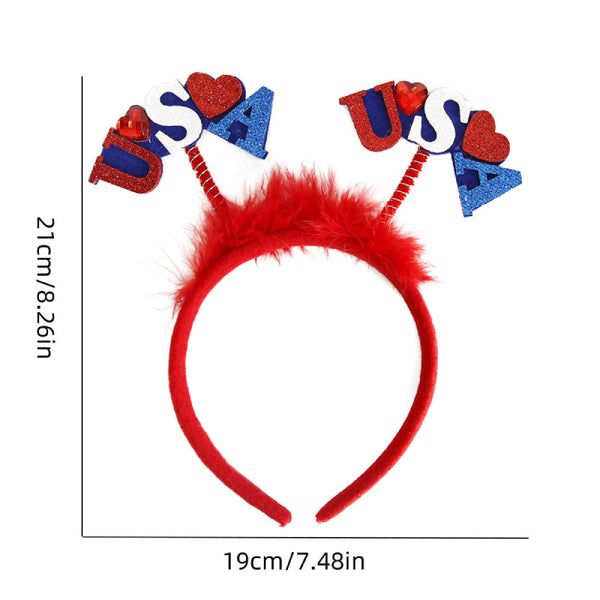 9 Pcs Patriotic Head Boppers Headbands 4th of July for Independence Day Party Accessories - SantaSocks