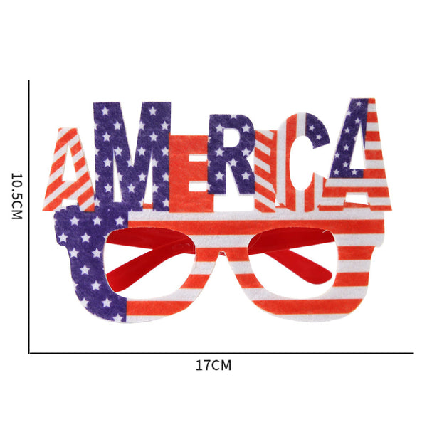 12 Pcs 4th of July American Flag Glasses for Patriotic Party Independence Day Party Accessories - SantaSocks