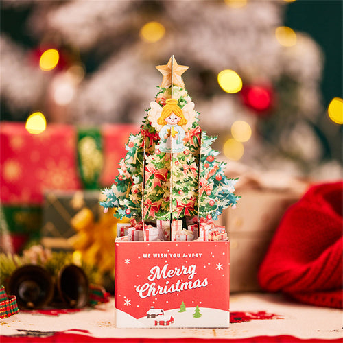 Christmas 3D Pop Up Card Christmas Tree Box Greeting Card