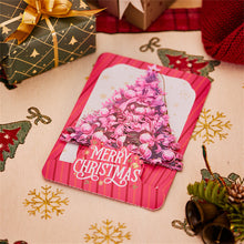 Pink Christmas Tree Ornament Christmas 3D Pop Up Greeting Card