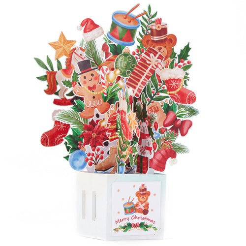 Christmas 3D Pop Up Card Christmas Gift Tree Box Greeting Card