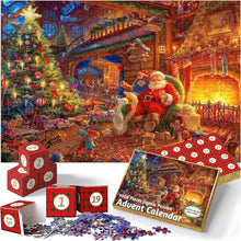 Advent Calendar Christmas Jigsaw Puzzle - 24 Boxes Christmas Countdown Puzzle Toy Gift for Kid Adult