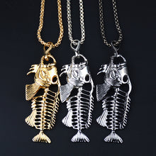European and American Simple Fashion Trend Three-dimensional Fish Alloy Necklace