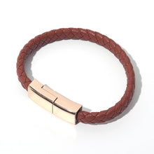 Creative Bracelet Data Cable Woven Leather Gifts