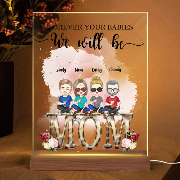 Personalized Acrylic Plaque Forever Your Baby Gifts for Mom Lamp Mother's Day Gift