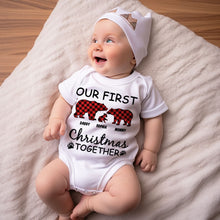 Custom Names Our First Christmas Together Onesie Bodysuits Xmas Gifts