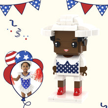 Independence Day Commemorative Gift Custom Brick Figures Full Body Customizable 1 Person Custom Brick Figures Small Particle Block Toy