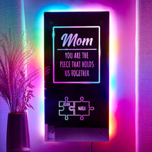 Personalized Name Mirror Light Mom Puzzle Family Gift