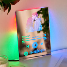 Custom Spotify Code Mirror Lamp Ornaments Gift for Couple