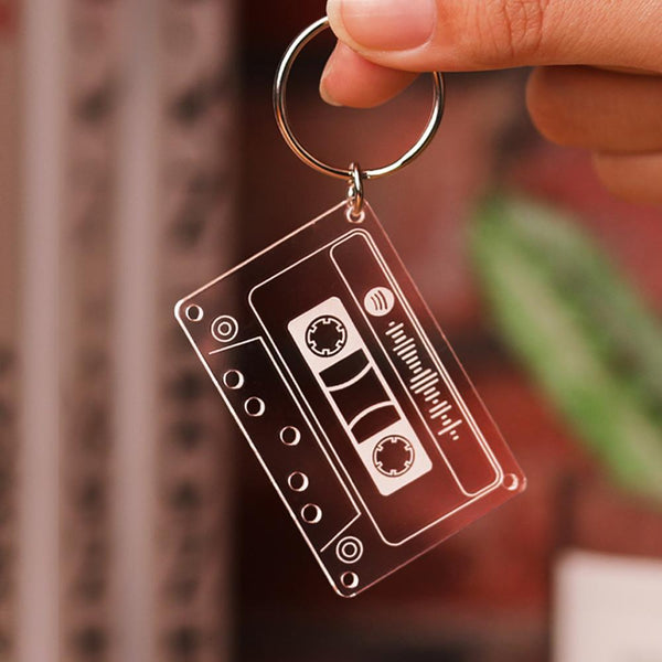 Spotify Song Code Keychain Custom Music Tape Keyring