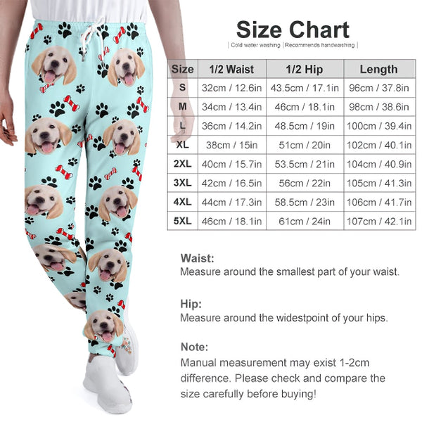 Custom Girlfriend Face Sweatpants Unisex Joggers Gift For Lover