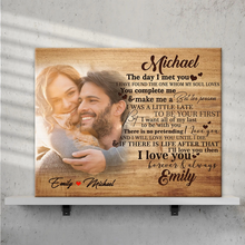 Custom Photo Wall Decor Painting Canvas With Couple Name