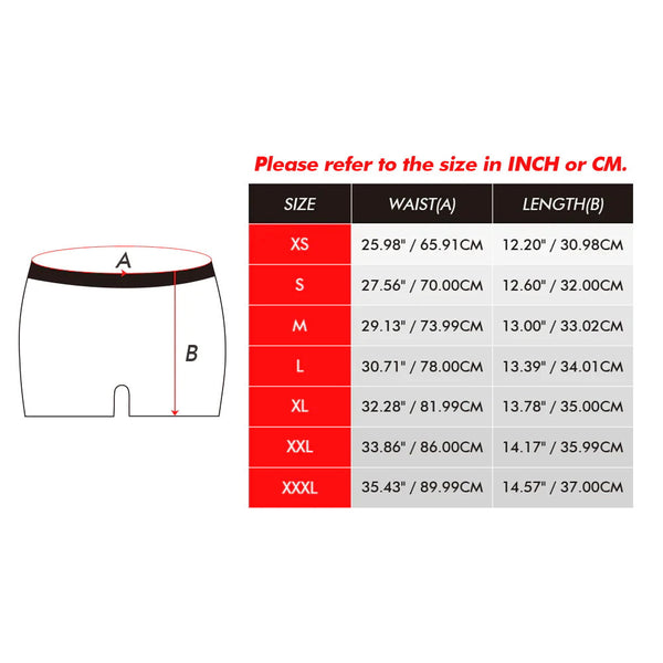 Custom Face Boxer Briefs Personalized Xmas Leds Underwear Christmas Gifts for Him