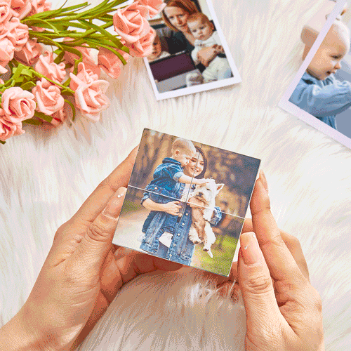 Custom Photo Rubic's Cube Multiphoto Colorful Rubic's Cube Happy Mother's Day