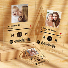 Spotify Glass Custom Photo Scannable Music Plaque Best Gift