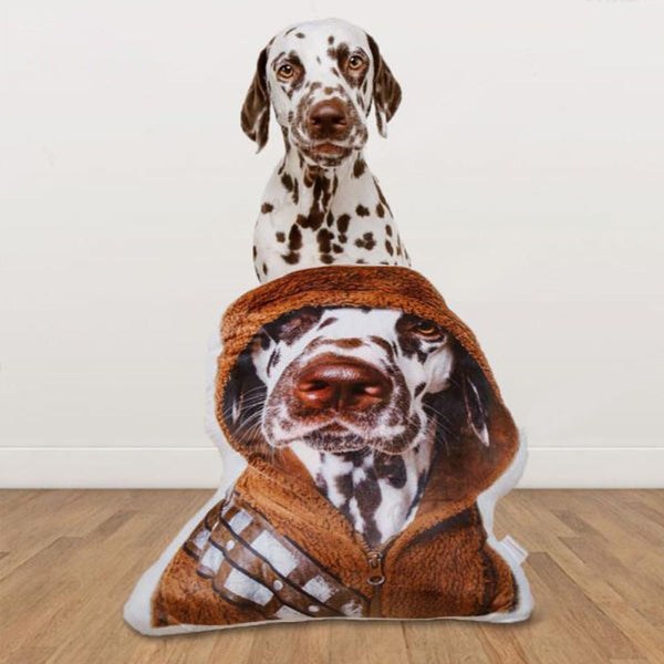 Custom Pet Photo Face Pillow 3D Portrait Pillow-petdog